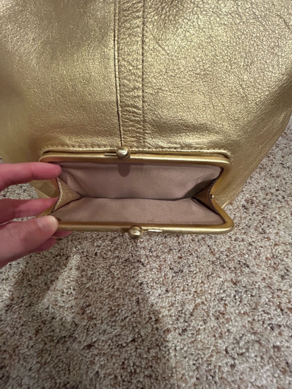 Coach Ergo Convertible Tote in Yellow Gold Metallic - Picture 7 of 16